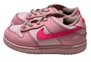Nike Dunk Low Toddler Sneakers Size 9C Soft Pink Foam Casual Shoes Kids Footwear